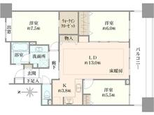 【東京都/府中市是政】ライオンズガーデン府中是政 間取り図
