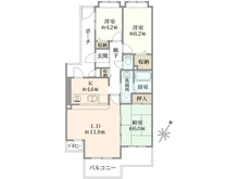 【東京都/日野市新井】ハイホーム高幡不動 間取り図