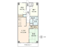 【東京都/府中市美好町】クレール府中 間取り図