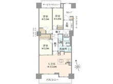 【東京都/府中市若松町】グランヒルズ東府中フォルトナード 間取り図