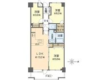 【神奈川県/横浜市保土ケ谷区権太坂】コスモ保土ヶ谷グリーンプラザ 間取り図