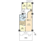 【神奈川県/横浜市戸塚区上倉田町】戸塚ハイライズ D棟 間取り図