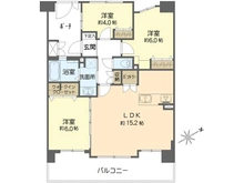 【神奈川県/横浜市鶴見区梶山】ナイスブライトピア三ッ池公園 間取り図