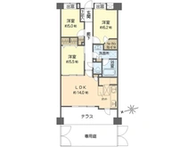【神奈川県/横浜市戸塚区上倉田町】ライオンズガーデンシティ戸塚 間取り図
