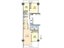 【神奈川県/横浜市戸塚区品濃町】ニューシティ東戸塚クレール丘の街 4号棟 間取り図