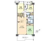 【神奈川県/横浜市戸塚区上矢部町】ラムーナ横浜戸塚パークリッジ 間取り図