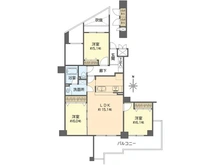 【神奈川県/横浜市戸塚区戸塚町】ベルシャトウ戸塚 壱番館 間取り図