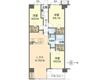 【神奈川県/横浜市港南区大久保】グレイスガーデン上大岡 間取り図