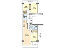 【神奈川県/横浜市戸塚区品濃町】クレール丘の街 5号棟 間取り図