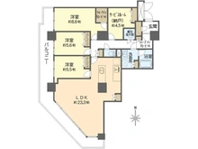 【神奈川県/横浜市戸塚区品濃町】ニューシティ東戸塚タワーズシティ1st 間取り図