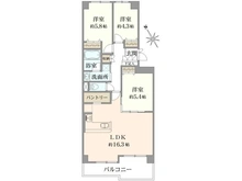 【神奈川県/横浜市戸塚区戸塚町】ヒルズ南戸塚プリメゾン 1号棟 間取り図