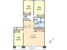 【神奈川県/横浜市戸塚区俣野町】県ドリームハイツ 18号棟 間取り図