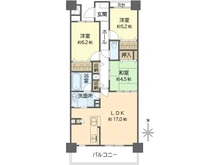 【神奈川県/横浜市泉区岡津町】グレーシアパーク山手台EAST 弐番館 間取り図