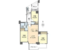 【神奈川県/横浜市戸塚区戸塚町】ベルシャトウ戸塚 弐番館 間取り図