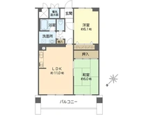 【神奈川県/横浜市戸塚区平戸】パールハイム東戸塚 間取り図