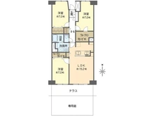 【神奈川県/横浜市南区六ツ川】横浜パークタウン D棟 間取り図