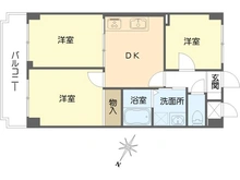 【神奈川県/横浜市南区別所】セントヒルズ上大岡 間取り図