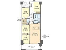 【神奈川県/横浜市戸塚区上矢部町】レイディアントシティ戸塚 間取り図