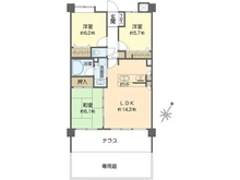 【神奈川県/横浜市戸塚区秋葉町】クオス戸塚レジデンシャルステージ 間取り図