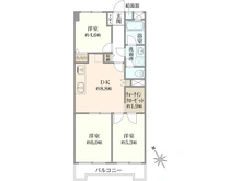 【神奈川県/横浜市戸塚区平戸町】東戸塚ヒミコマンション 間取り図