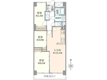 【神奈川県/横浜市戸塚区前田町】グリーンコーポ東戸塚 A棟 間取り図