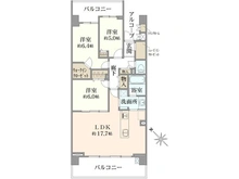 【神奈川県/横浜市戸塚区上品濃】フォートンヒルズ B棟 間取り図