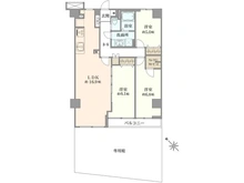 【神奈川県/横浜市戸塚区下倉田町】グリーンパーク戸塚ヒルズ イースト棟 間取り図