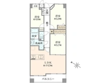 【神奈川県/横浜市保土ケ谷区法泉】東急ドエル・横浜ヒルサイドガーデン 2号棟 間取り図