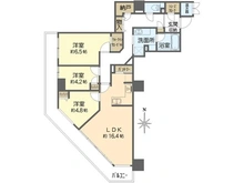 【神奈川県/横浜市戸塚区品濃町】ニューシティ東戸塚タワーズシティ・ルパルクシエル 間取り図