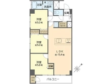 【神奈川県/横浜市戸塚区深谷町】市ドリームハイツ 3号棟 間取り図