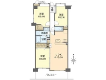 【神奈川県/大和市深見台】フォルスコート大和深見台 間取り図