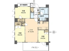 【神奈川県/横浜市港南区港南】リストレジデンス上大岡ブライト 間取り図