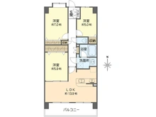 【神奈川県/横浜市戸塚区平戸】ライオンズマンション東戸塚ヒルズ 間取り図