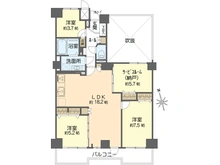 【神奈川県/横浜市戸塚区上矢部町】ナイスパークステージ東戸塚 間取り図