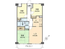 【神奈川県/横浜市戸塚区平戸町】クレストコート東戸塚II 間取り図