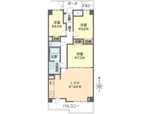 【神奈川県/横浜市戸塚区上矢部町】東建ニューハイツ戸塚 間取り図