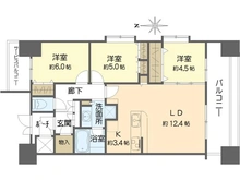 【大阪府/吹田市江の木町】ディークラディア江坂 間取り図