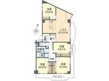 【大阪府/吹田市山田西】千里山田グリーンハイツ 弐号棟 間取り図