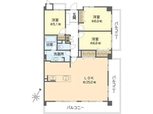 【大阪府/吹田市春日】東急ドエル・アルス緑地公園 間取り図