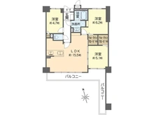 【大阪府/吹田市垂水町】ディオレ江坂 間取り図