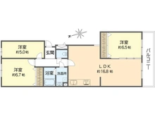 【大阪府/吹田市江の木町】グリーンコーポ江坂第三  間取り図
