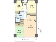 【大阪府/吹田市原町】グランドシティダイアパレス吹田パークコート5番館　 間取り図