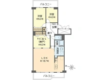 【大阪府/吹田市山田東】千里台スカハイツ C棟 間取り図