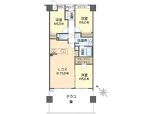 【大阪府/吹田市古江台】テラス北千里・古江台1番館 間取り図
