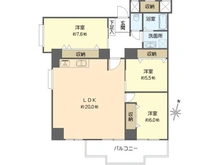 【大阪府/大阪市淀川区西宮原】北大阪ハイツ 間取り図