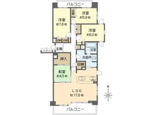 【大阪府/吹田市古江台】ルネブラン・クール北千里古江台 間取り図