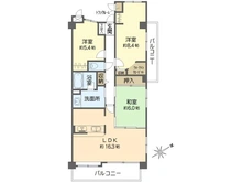 【大阪府/吹田市山田西】ルネ・ヒューマンズガーデン万博公園南 C棟 間取り図