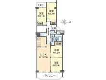 【大阪府/吹田市春日】サンヴェール千里緑地公園 間取り図