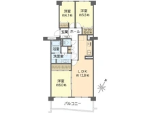 【大阪府/吹田市末広町】吹田ロイヤルマンション 間取り図