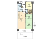【大阪府/大阪市淀川区新高】ファミール北大阪リバーサイド A棟 間取り図